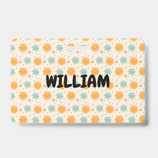 Crachá Boho Sun Reproduzido (Frente)