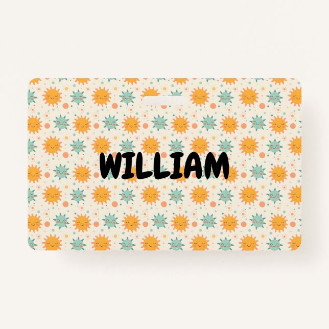 Crachá Boho Sun Reproduzido (Frente)