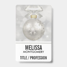 Bola de Natal Elegante em Luzes de Bokeh