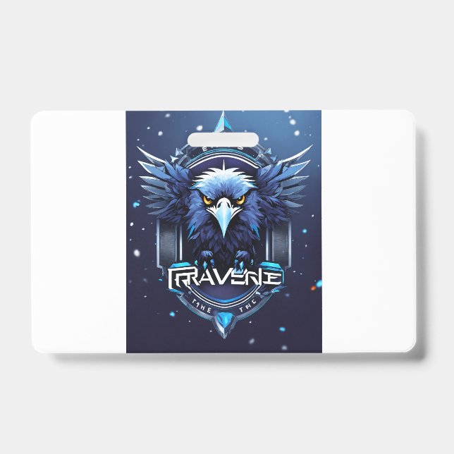 Crachá Bold Eagle Logo Badge | Powerful Eagle Head Pin Bu (Frente)