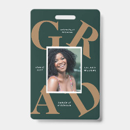 Crachá bold script coloração da escola formando anúncio