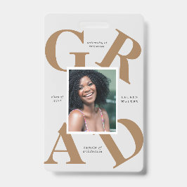 Crachá bold script coloração da escola formando anúncio