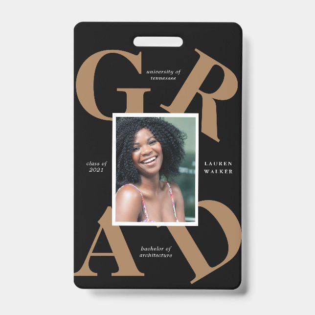 Crachá bold script cores escola formando anúncio ba (Frente)