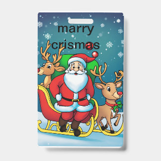 Crachá bolsa de natal