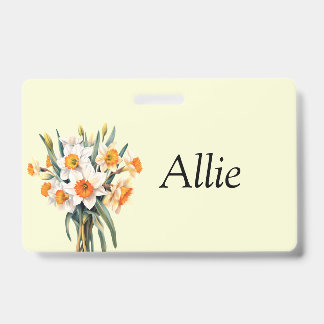 Crachá Bolsa Personalizável Daffodil
