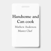 Bonito e pode cozinhar adicionar nome master chef 