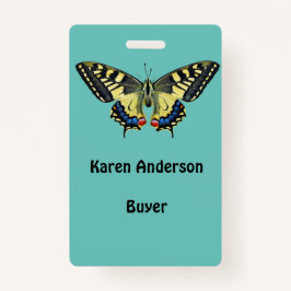 Crachá Borboleta amarela e preta