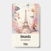 Borboletas e Flores da Torre Eiffel