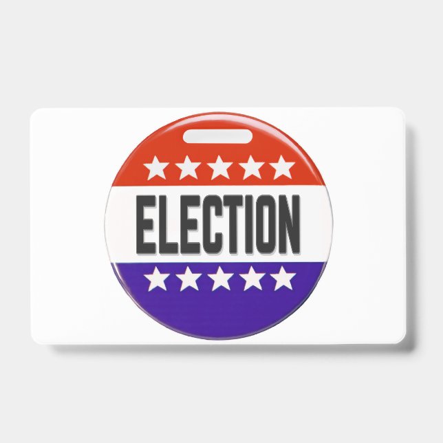 Crachá Botão de Eleição (Frente)
