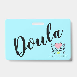 Crachá Branca, Bebê Doula Birth Coach Heart