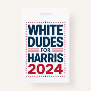 Crachá Brancos Para Harris-2024