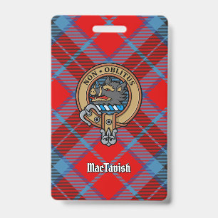 Crachá Brasão do Clã MacTavish sobre Tartan