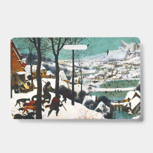 Crachá Caçadores na Paisagem de Neve de Pieter Bruegel