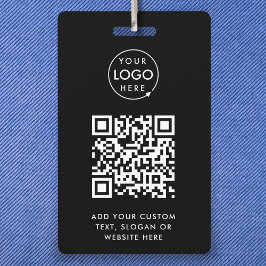 Crachá Cadalete de Evento em QR Code | Cartão de Identifi