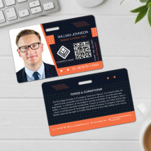 Cadalete de Identificação com Código QR Laranja | 