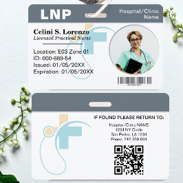 Crachá Cadalete de Identificação de Funcionário Médico Ho