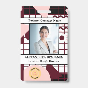 Crachá Cadeia de Identificação ID Foto Personalizada Func