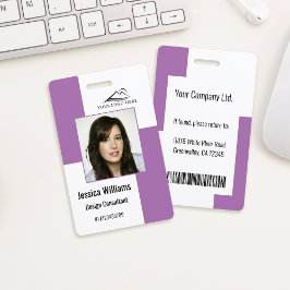 Crachá Cadeirinha de Identificação Personalizada Moderna