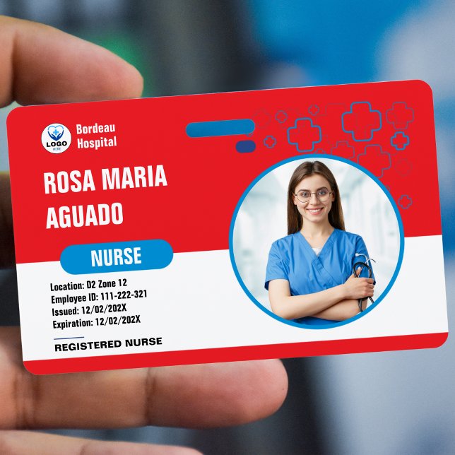 Crachá Cadeshos de ID Personalizados para Hospitais e Emp (Custom Hospital & Business ID Badges - Secure, Durable Design)