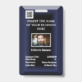 Crachá Café identidade de funcionário personalizado | Log