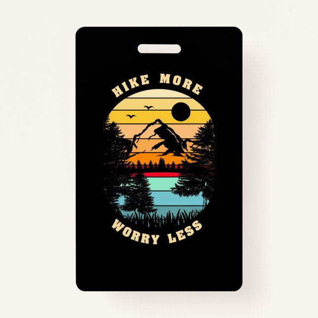 Crachá Caminhar Mais Preocupada Menos (Frente)