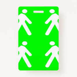 Crachá Caminhe no verde