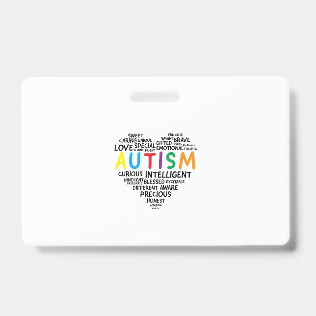 Crachá Camisas de Conscientização do Autismo - Camisa do  (Frente)