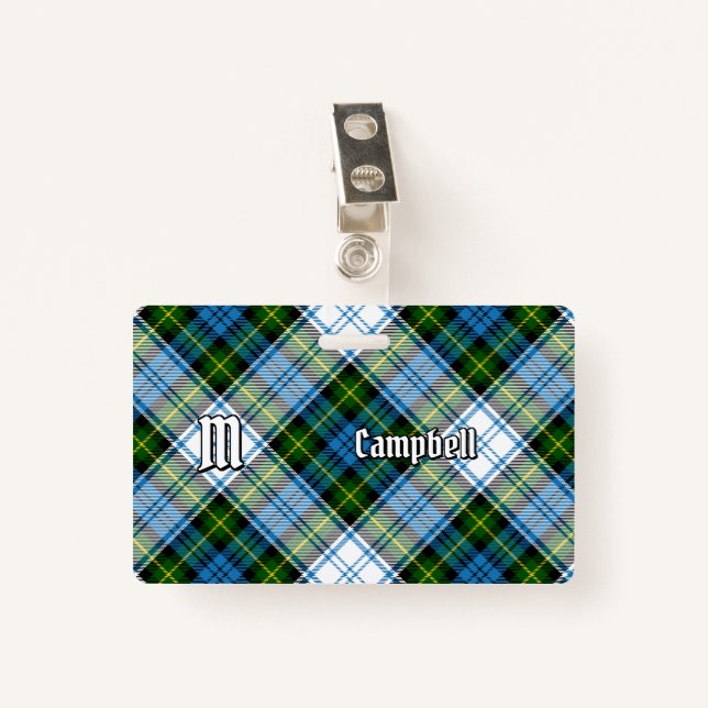 Crachá Campbell Dress Tartan (Frente com Clipe)