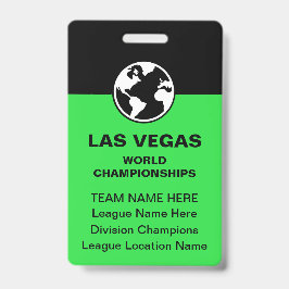 Crachá Campeonatos de Bilhar de Las Vegas Distintivos de