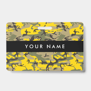 Crachá Camuflagem Amarela e Verde, Militar, Exército