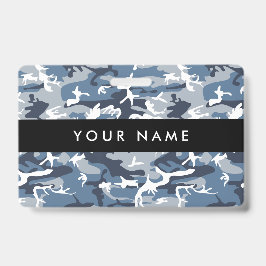 Crachá Camuflagem Azul da Neve de inverno, Militar, Exérc