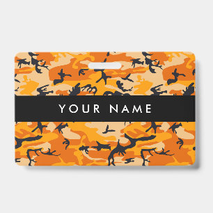 Crachá Camuflagem Laranja, Militar, Exército
