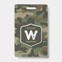 Camuflagem Verde Padrão Exército Monograma