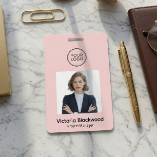 Crachá Cargão de Identificação Personalizado Moderno com