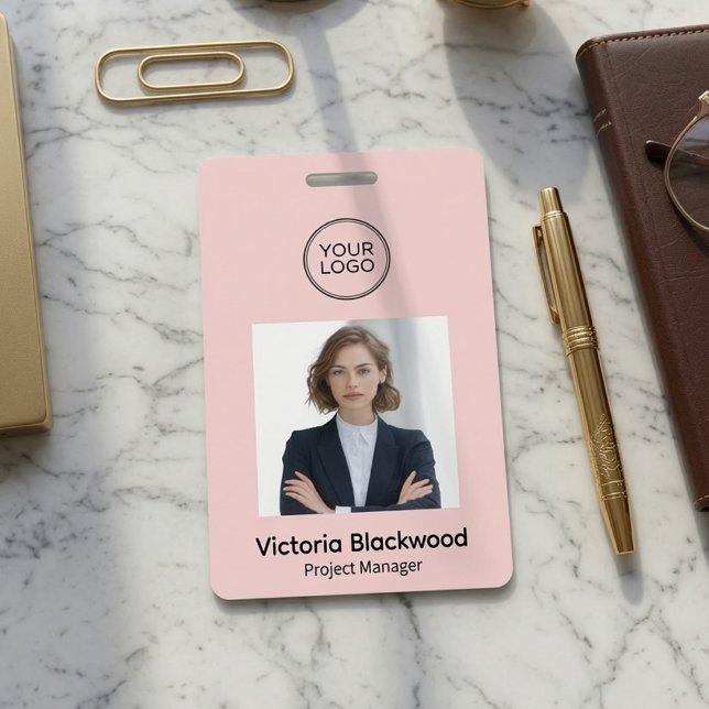 Crachá Cargão de Identificação Personalizado Moderno com  (Criador carregado)