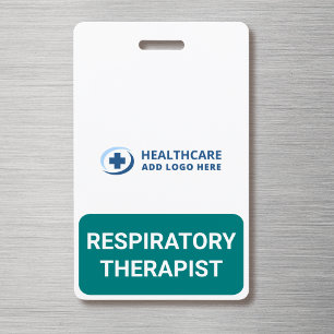 Crachá Cargo de Cor Personalizada Terapeuta Respiratório