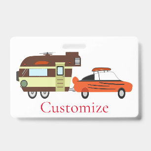 Crachá Carro vintage e Camper Thunder_Cove