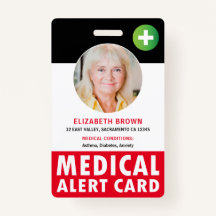 Cartão de Alerta Médico Personalizado