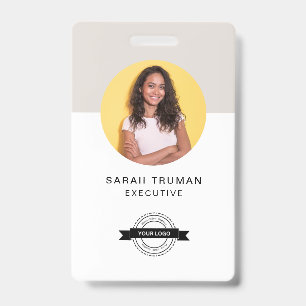 Crachá Cartão de Funcionário de Negócios Personalizado Mi