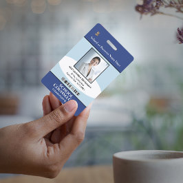 Crachá Cartão de ID de Escola de Fotografia para Funcioná