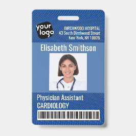 Crachá Cartão de ID do Assistente Médico Personalizado Mo