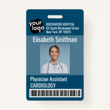 Cartão de ID do Assistente Médico Personalizado Mo