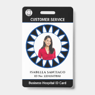 Crachá Cartão de ID do Hospital de Foto do Funcionário Pe