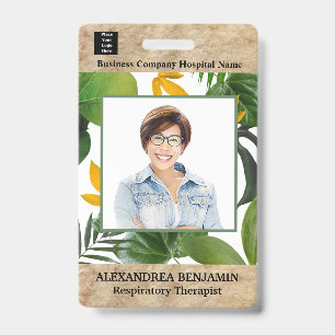 Crachá Cartão de ID Médico Personalizado com Foto do Func