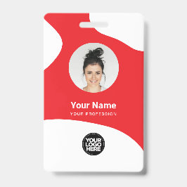 Crachá Cartão de ID Personalizado de Funcionário com QR e