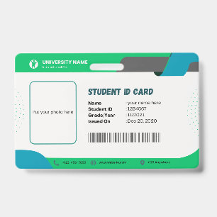 Crachá Cartão de Identidade para universidade