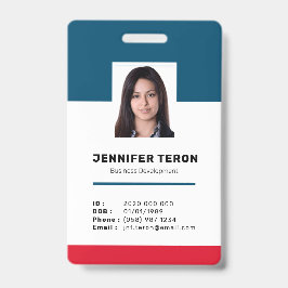 Crachá Cartão de identificação de funcionário personaliza