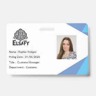 Crachá Cartão de Identificação de Funcionário Personalizá