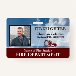 Crachá Cartão de Identificação de Nome de Foto do Emprega