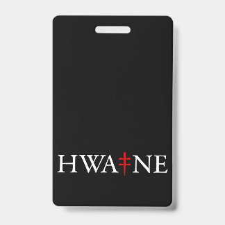 Crachá cartão de identificação HWA-NE--adicione sua própr